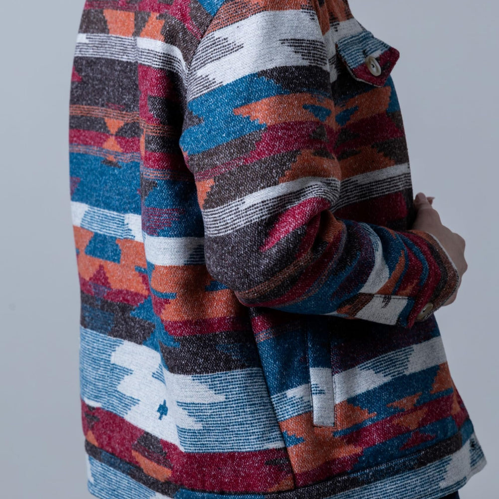 
                  
                    Back of Kimes Ranch Women's Red Rocks Jacket in Mid Blue
                  
                