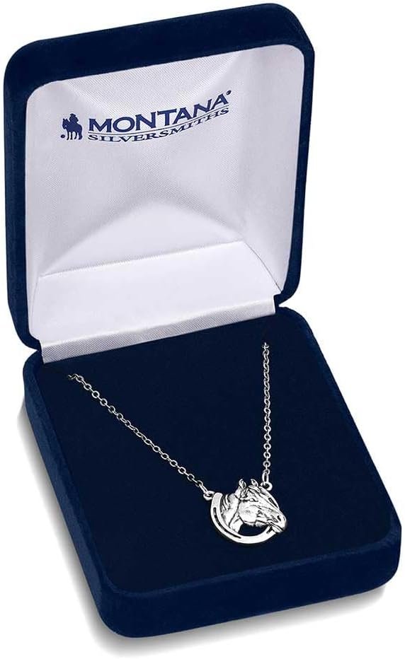 
                  
                    Montana Silversmiths Women's Lucky Horse Head Pendant Necklace in Gift Box
                  
                