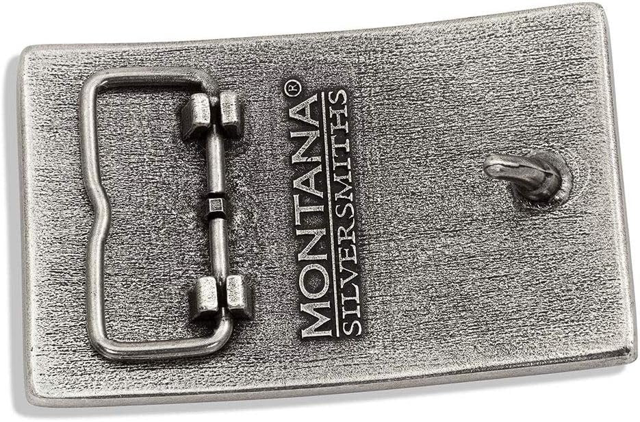 
                  
                    Back of Montana Silversmiths American Flag Attitude Buckle With Red Line
                  
                