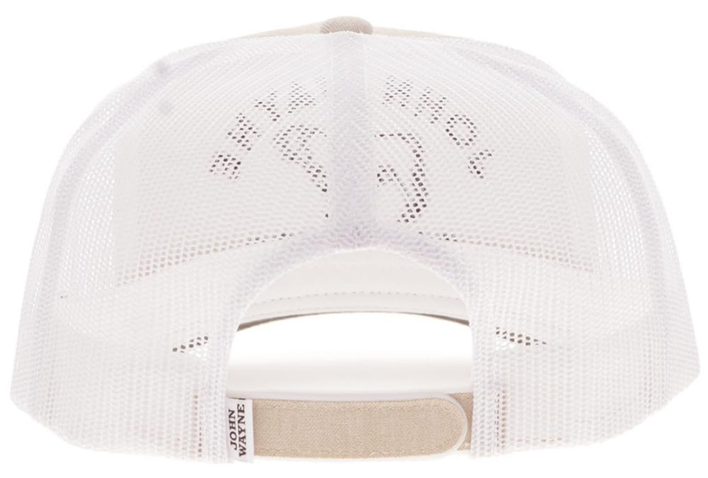 
                  
                    Hooey John Wayne 5-Panel Trucker Hat, Tan/White
                  
                