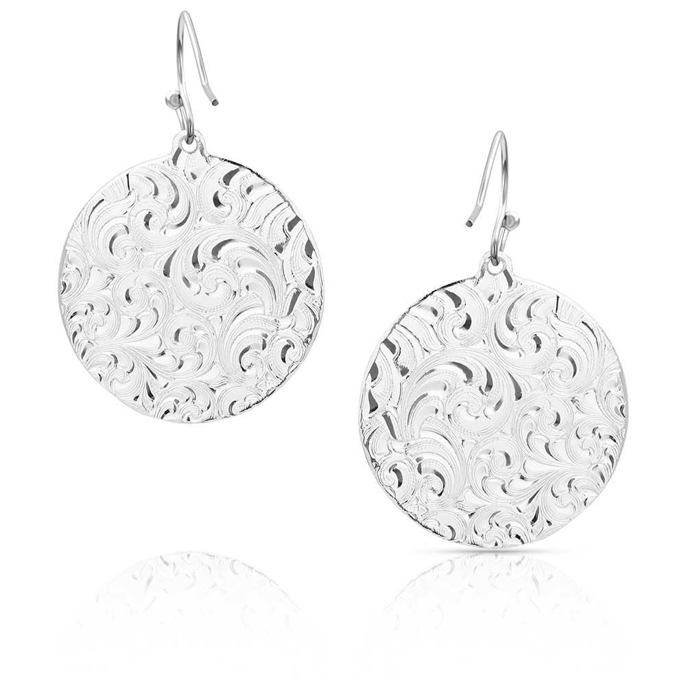 Back of Montana Silversmiths Women's Buffalo Plains Earrings