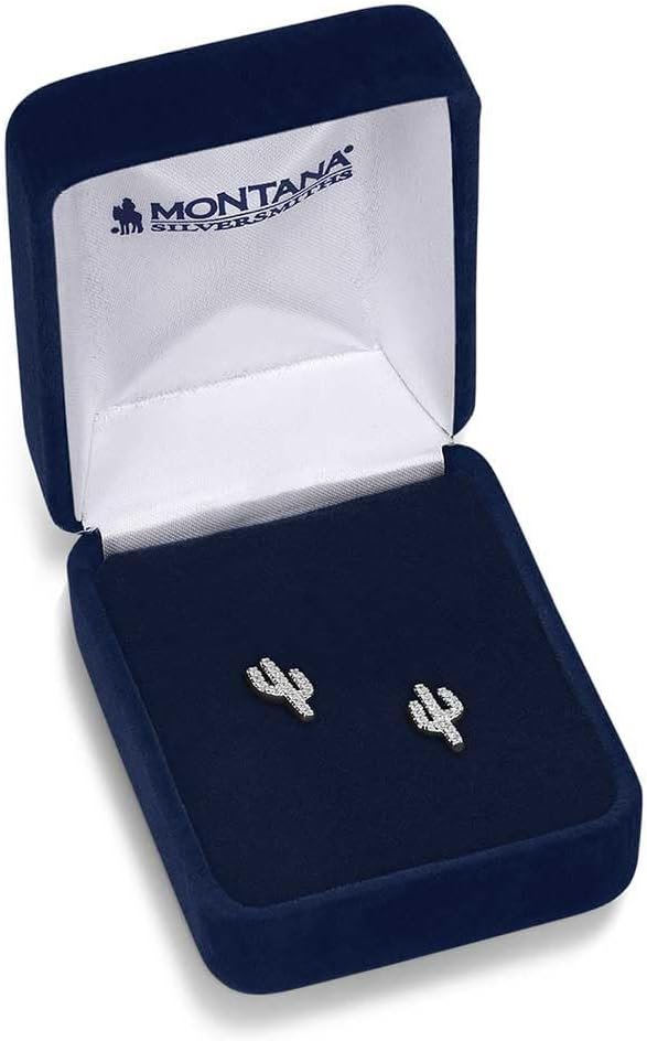 
                  
                    Montana Silversmiths Women's Sparkling Saguaro Earrings in Blue Padded Gift Box
                  
                