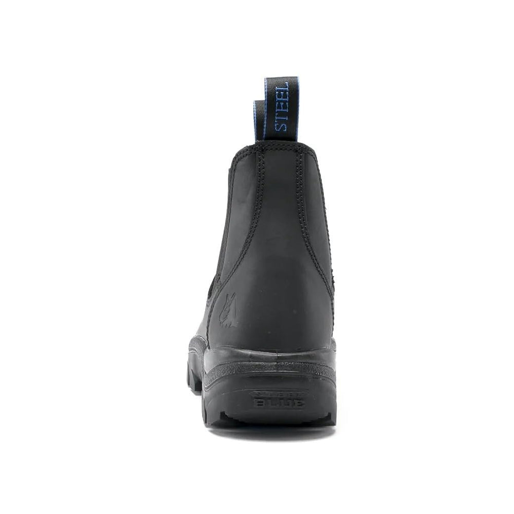 
                  
                    Back of Steel Blue Hobart: Soft Toe Work Boot in Black
                  
                