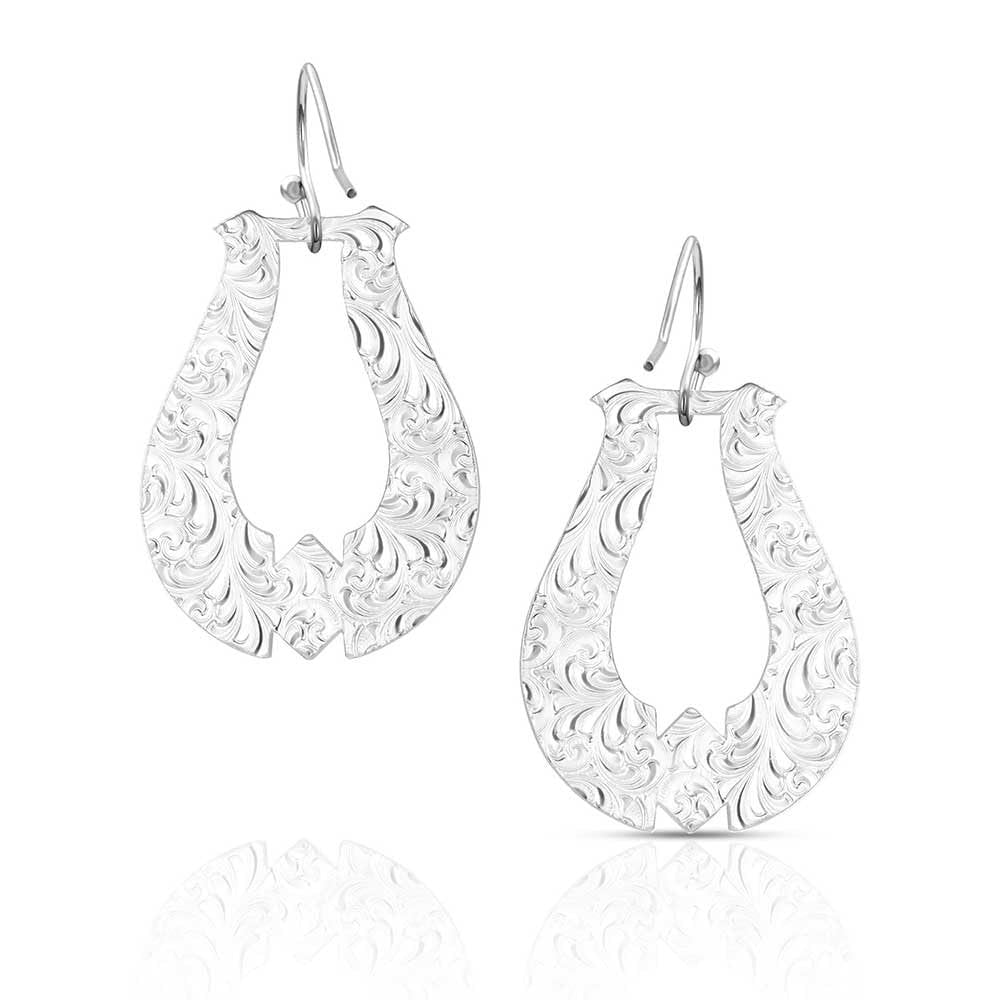 Back of Montana Silversmiths Women's Callie's Turquoise Trail Earrings