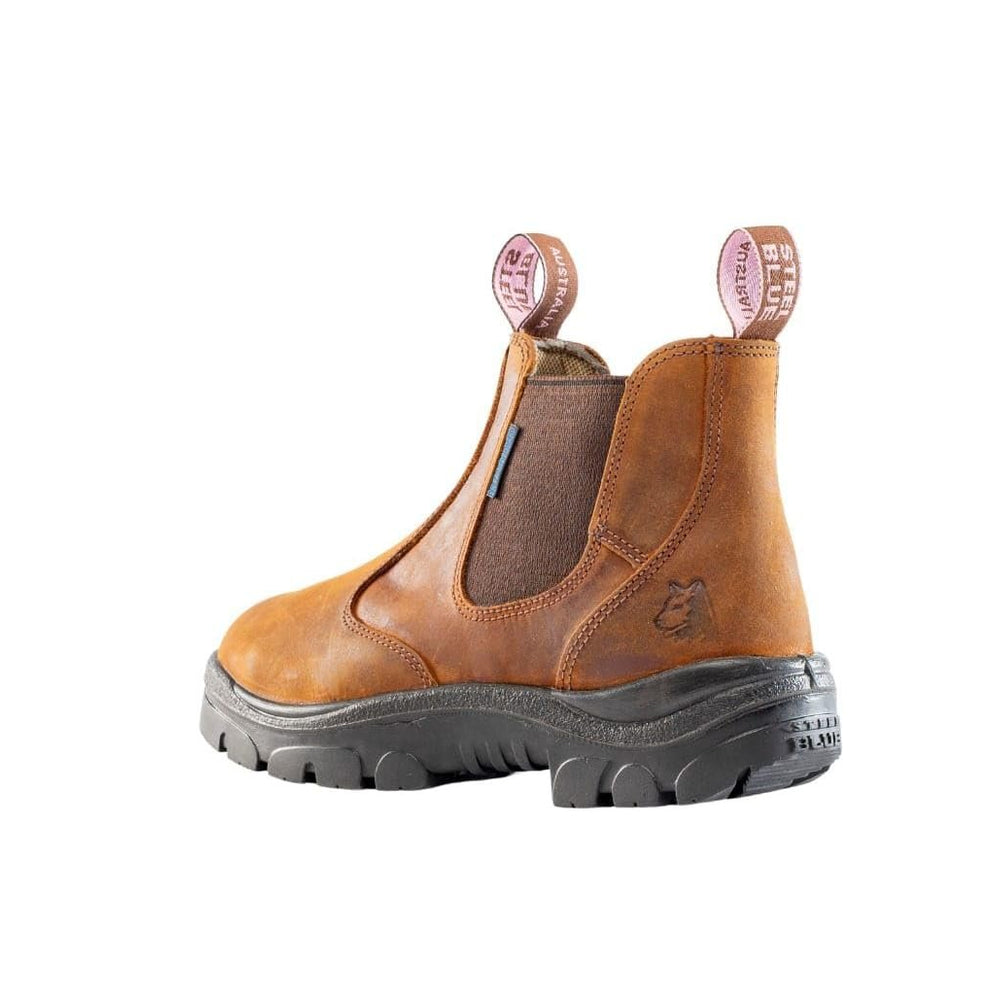 
                  
                    Back Angled View of Steel Blue Hobart Ladies Work Boot
                  
                