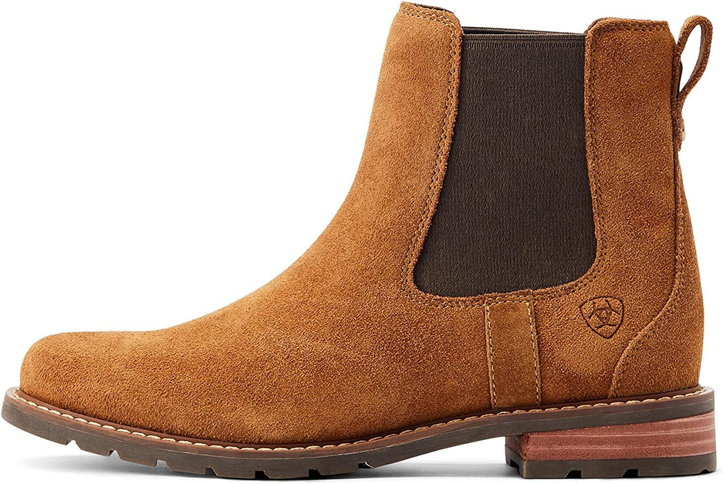 Side Profile of Ariat Women's Wexford Chelsea Boot in Chestnut