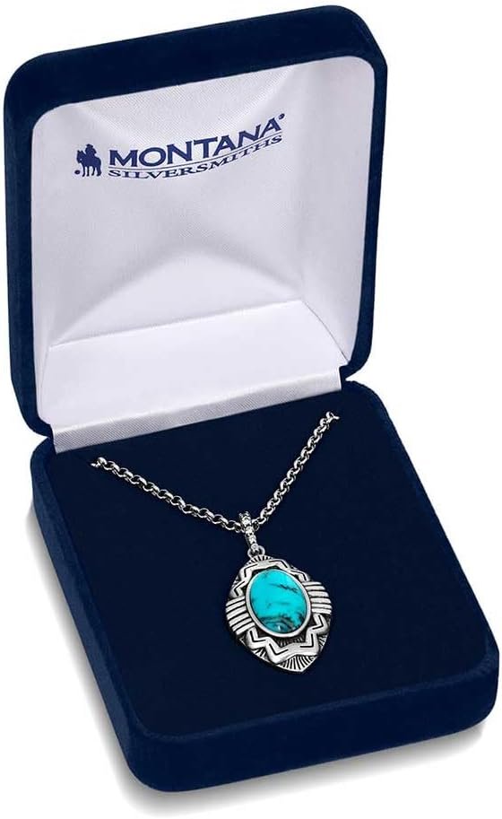 
                  
                    Montana Silversmiths Blue Mesa Turquoise Necklace in Padded Box
                  
                