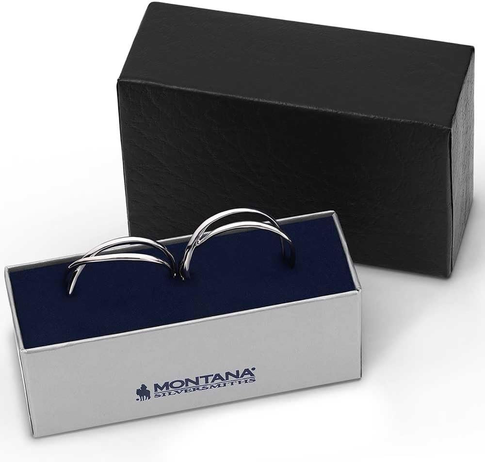 
                  
                    Montana Silversmiths Women's Daring Crossed Hoop Earrings in Padded Gift Box
                  
                