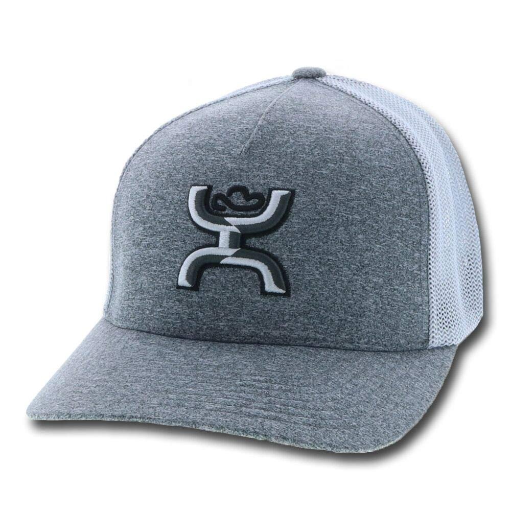 HOOEY Men's Coach 2-Tone Embroidered Logo Cap Heather Grey