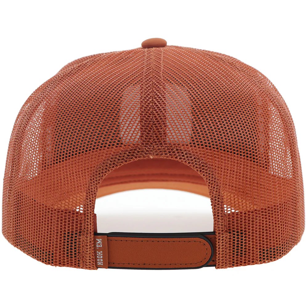 
                  
                    Back of Hooey University of Texas Snapback Hat, Orange/White
                  
                