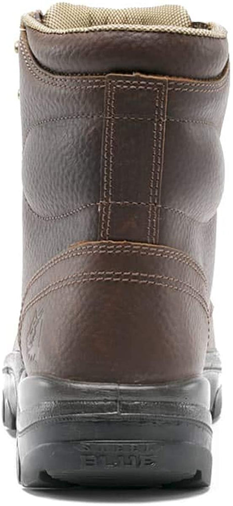 
                  
                    Back of Steel Blue Argyle: Soft Toe Safety Boot in Oak
                  
                