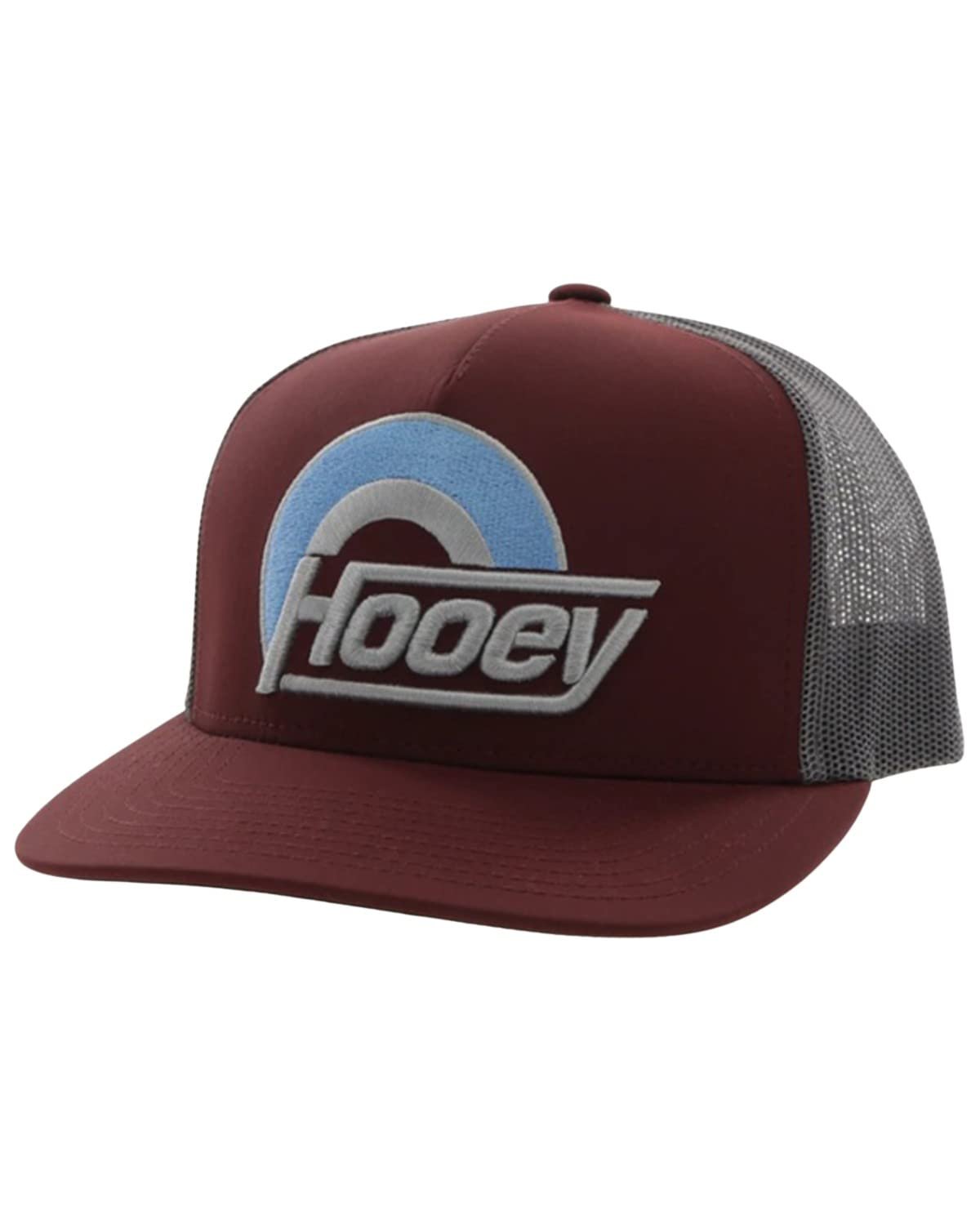 Maroon Hooey Suds logo trucker cap with contrast mesh back