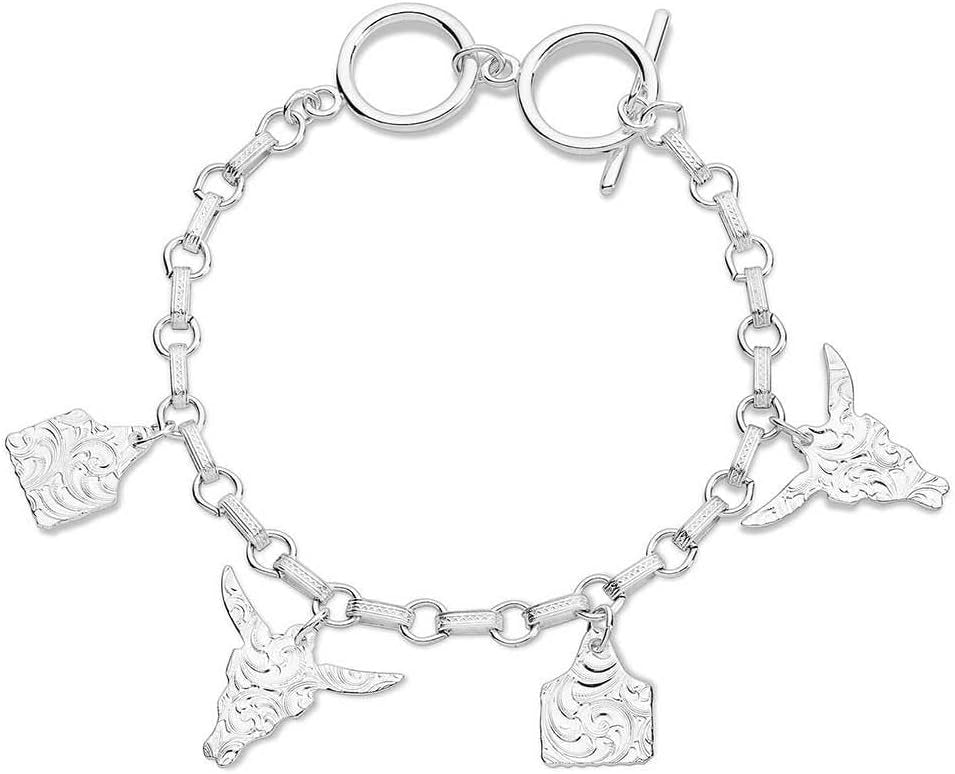 Back of Montana Silversmiths Women's Country Charm Bracelet