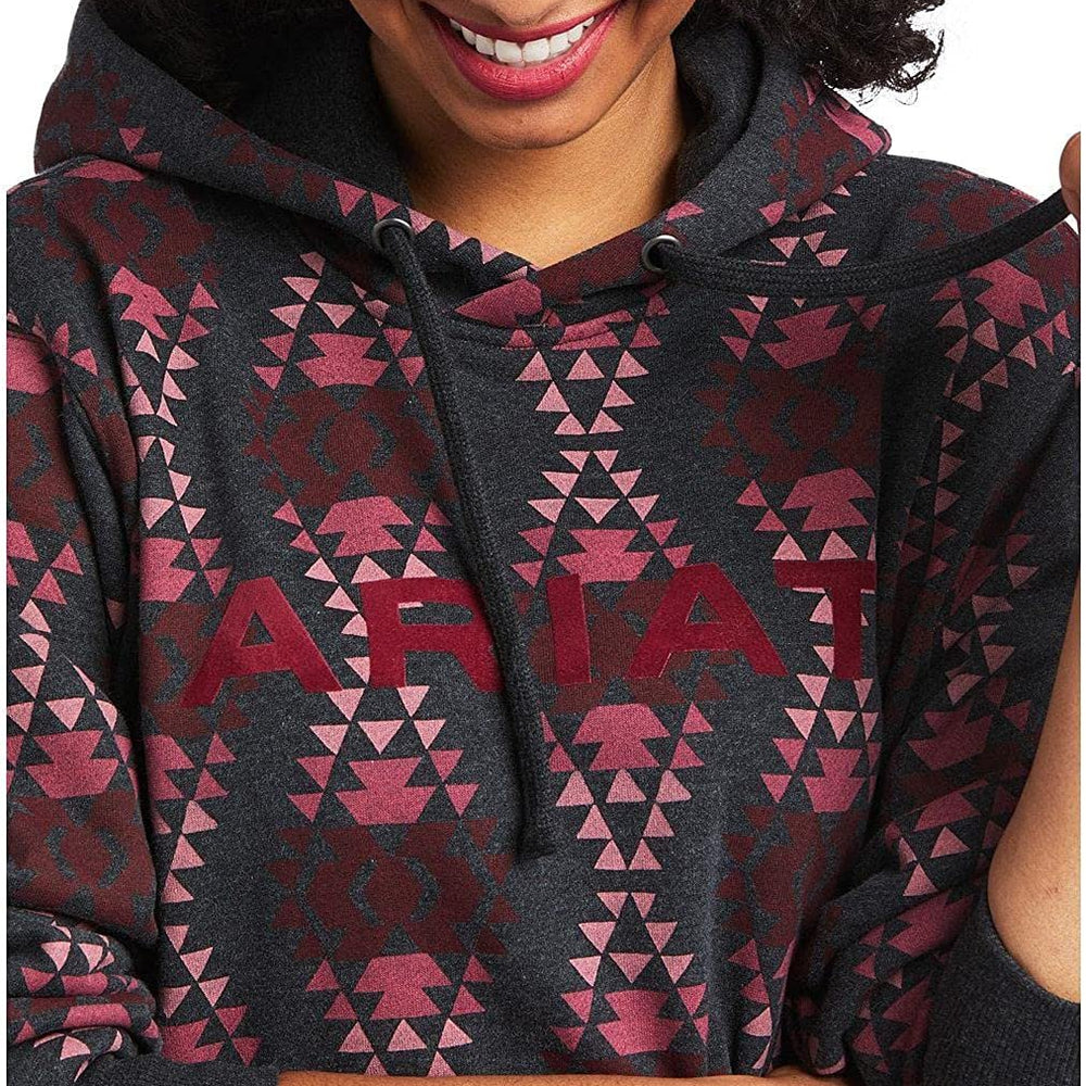 
                  
                    Close-up of Ariat Women's REAL Diamondback Printed Hoodie
                  
                