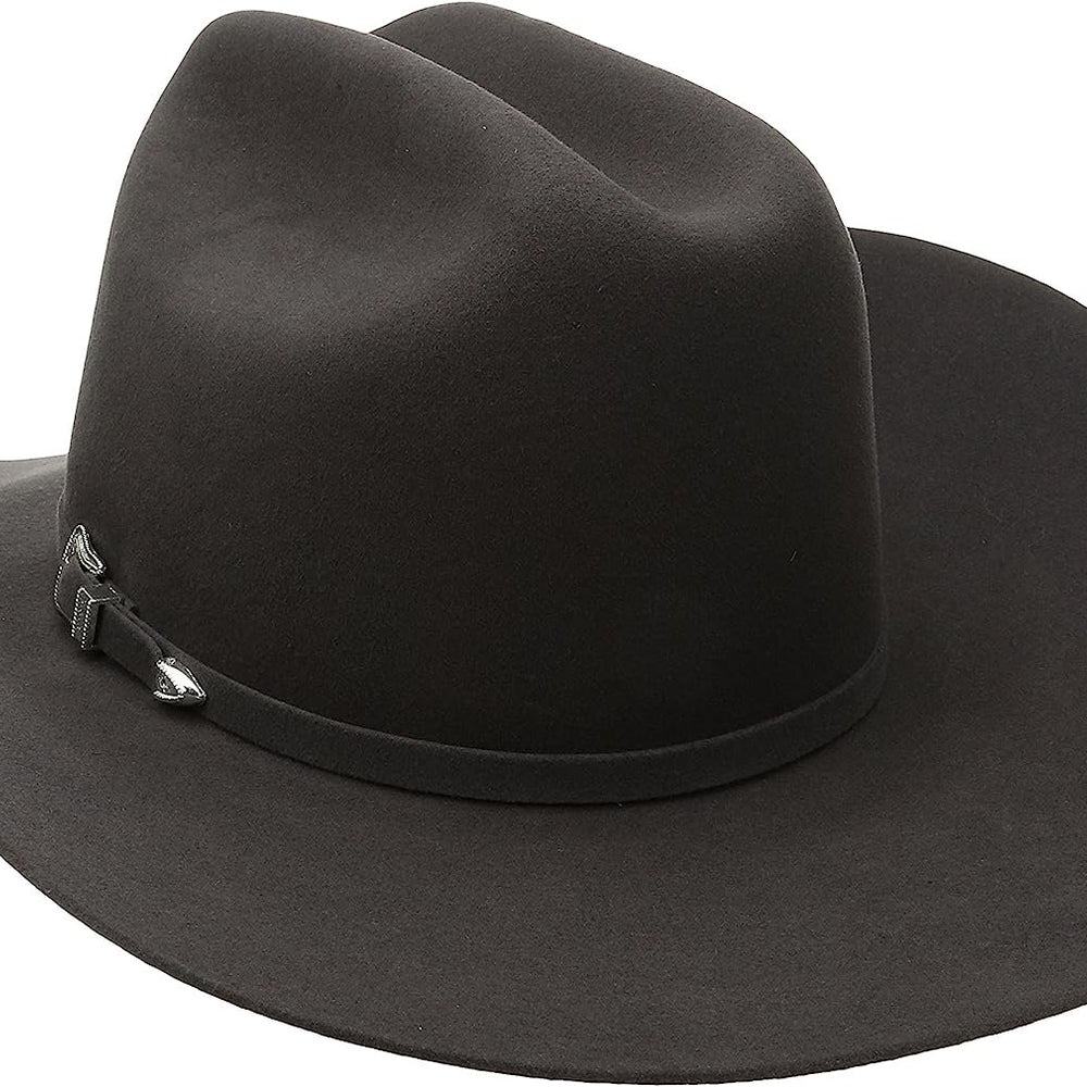 
                  
                    Side Angled View of Bailey Lightning 4X Western Hat in Steel
                  
                