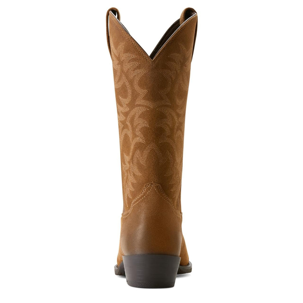 
                  
                    Back of Ariat Men's Heritage R Toe Western Boot in Dijon Suede
                  
                
