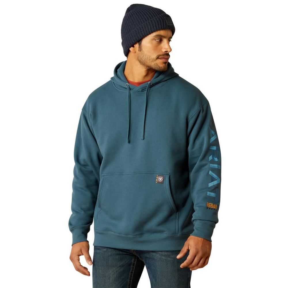 
                  
                    Ariat Men's Rebar Graphic Hoodie in Stargazer/Larkspur
                  
                