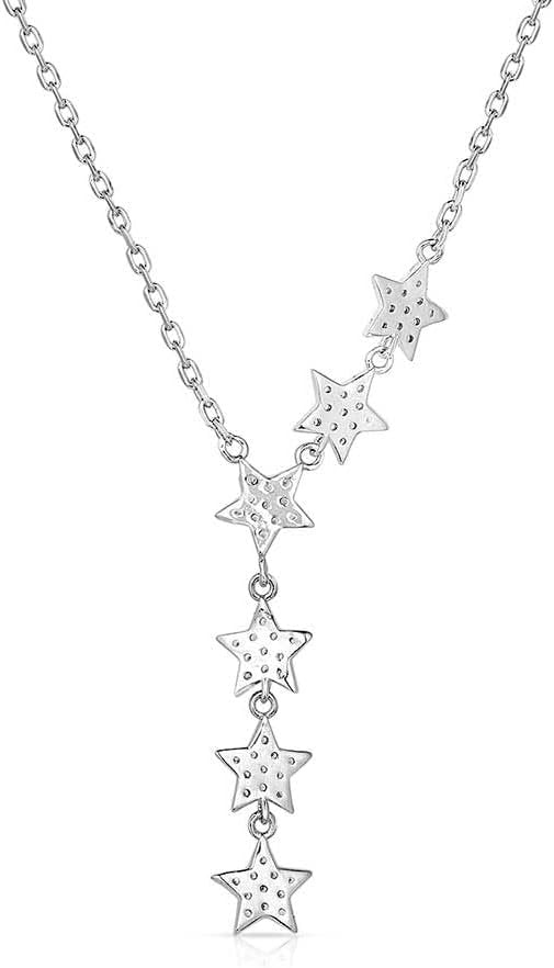 Back of Montana Silversmiths Women's Guiding North Crystal Necklace