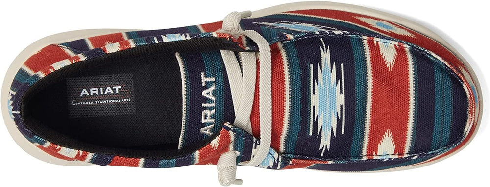 
                  
                    Top View of Ariat Men's Hilo Chimayo Shoe in Cristo Navy
                  
                