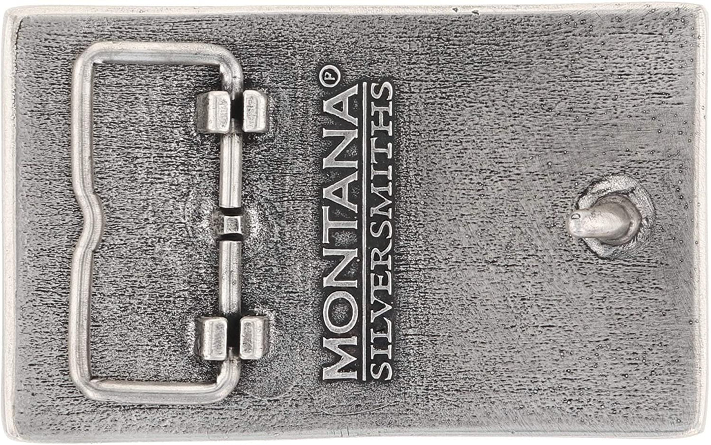 Back of Montana Silversmiths American Flag Attitude Buckle