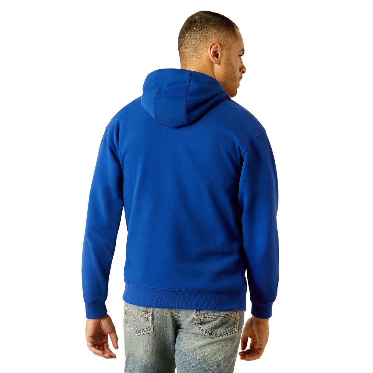 Back of Ariat Men's Breakthru Hoodie in Surf the Web