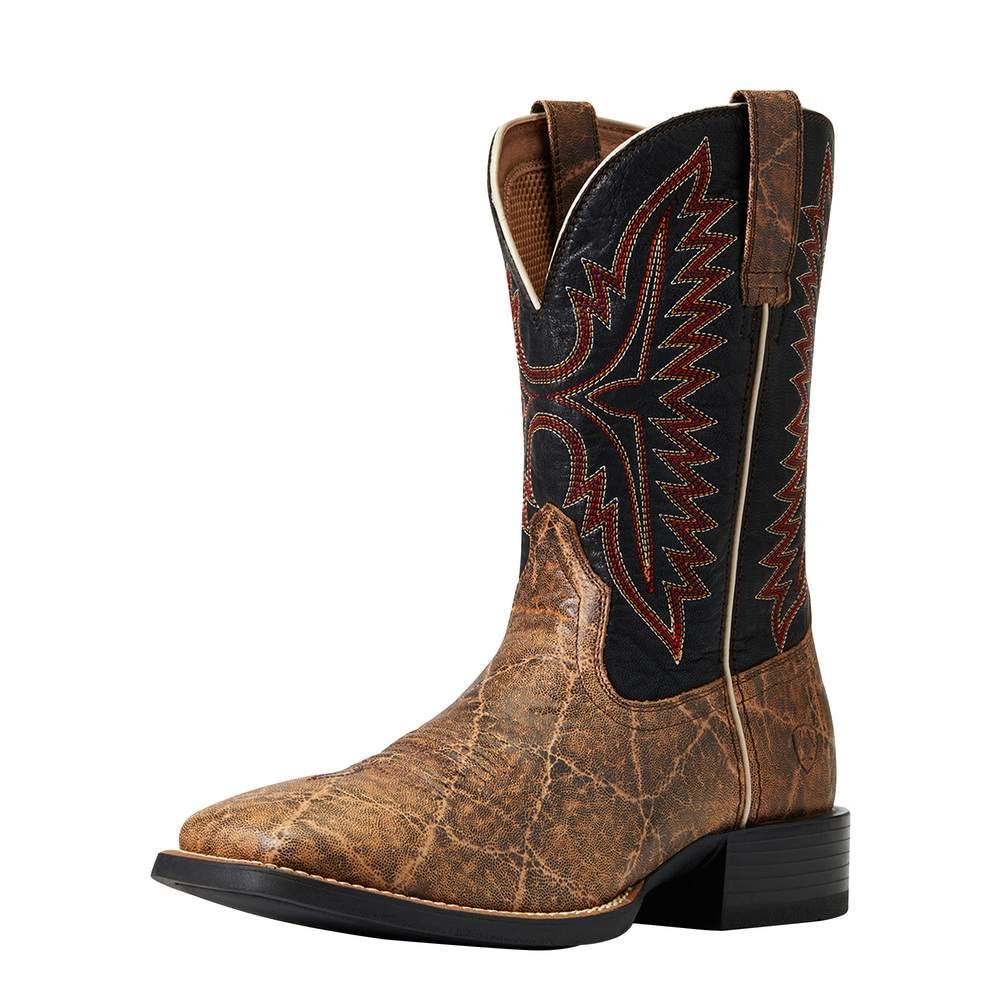 Ariat Men's Grizzly Elephant Print Sport Smokewagon Performance Western Boot - Broad Square Toe