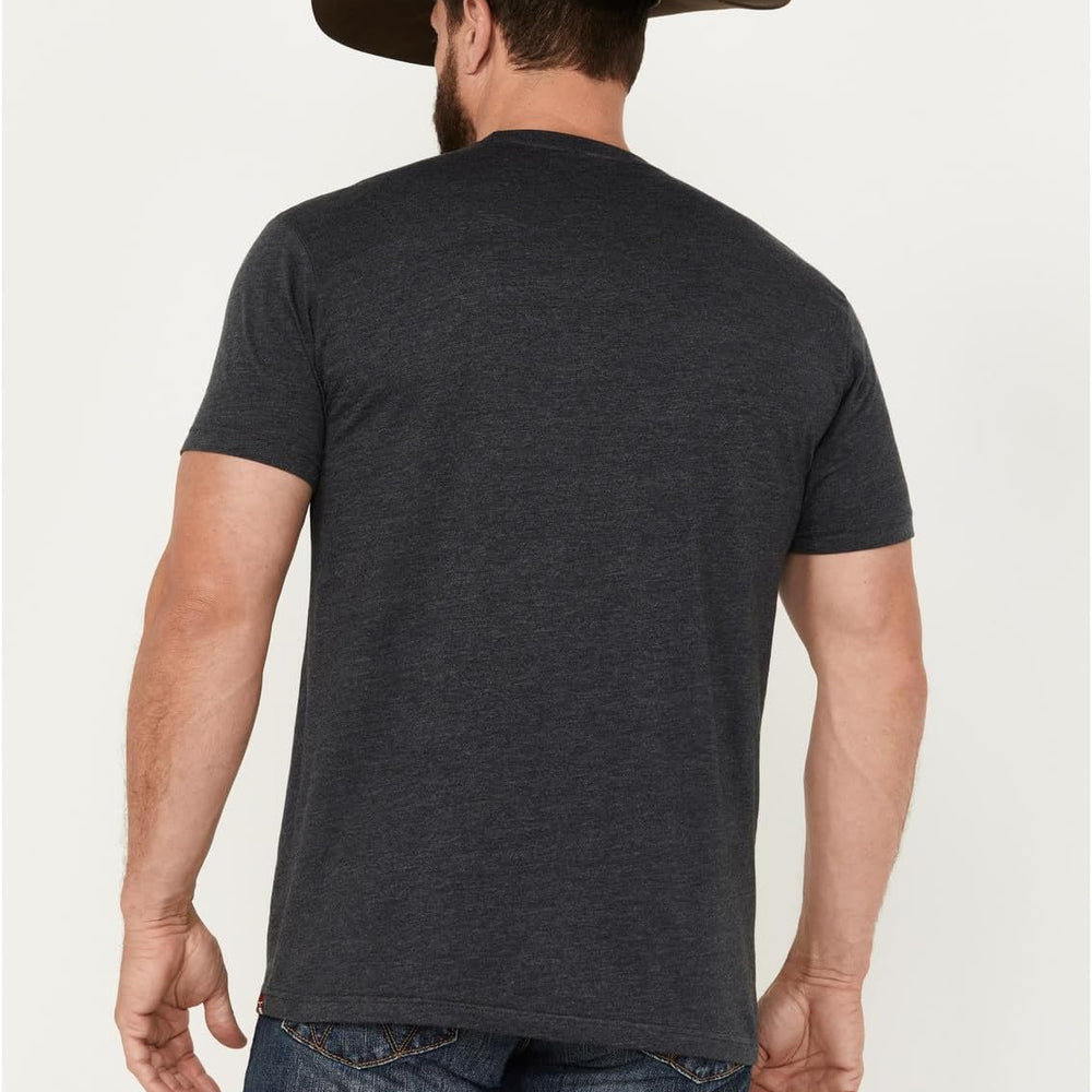 
                  
                    Back of Kimes Ranch Men's Outlier T-Shirt in Charcoal
                  
                