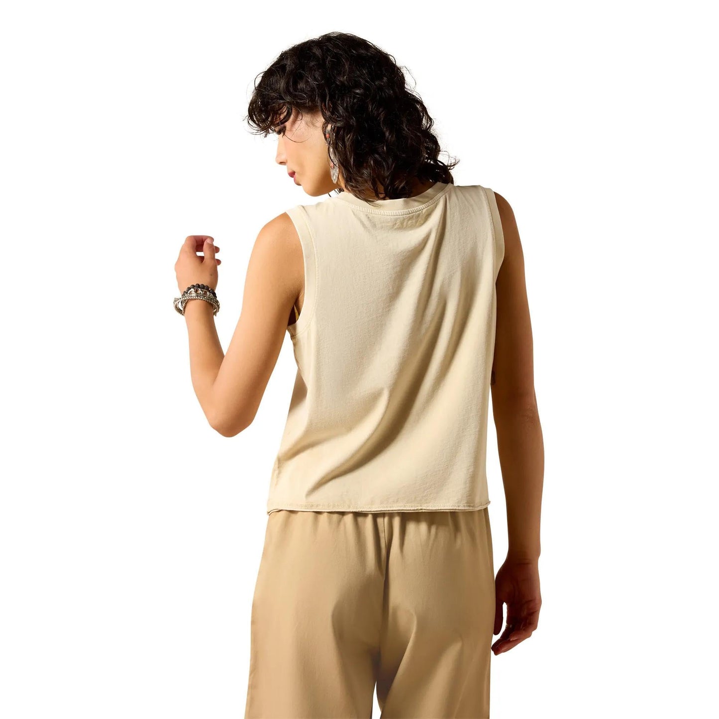 Ariat western skull graphic tank top women