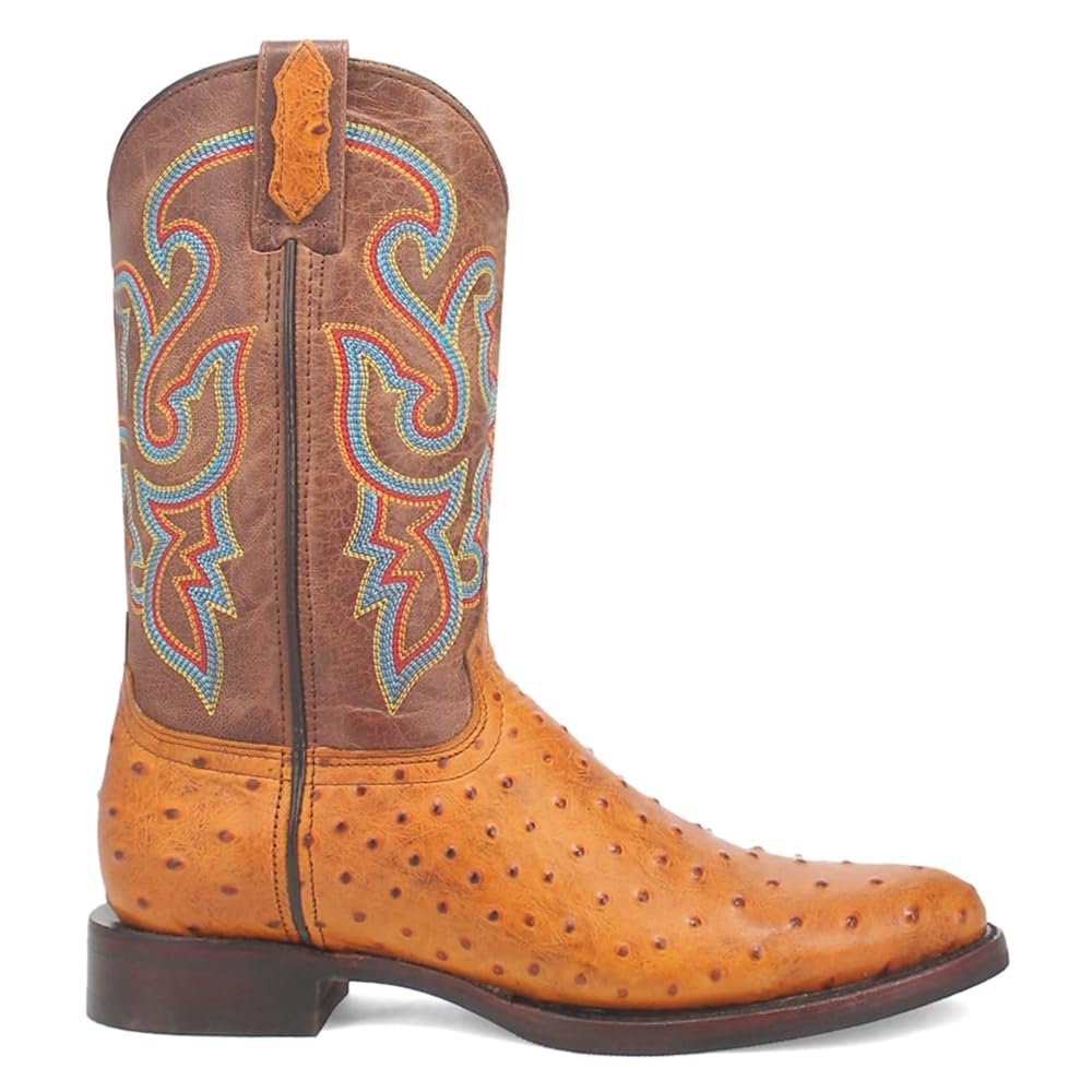 Side profile of Dingo Men's Ranger Western Boot, Cognac, 9.5D