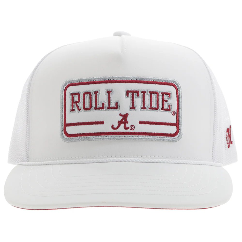 Front of Hooey University of Alabama Snapback Hat, White