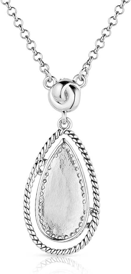 Back of Montana Silversmiths Women's Tied & True Turquoise Necklace