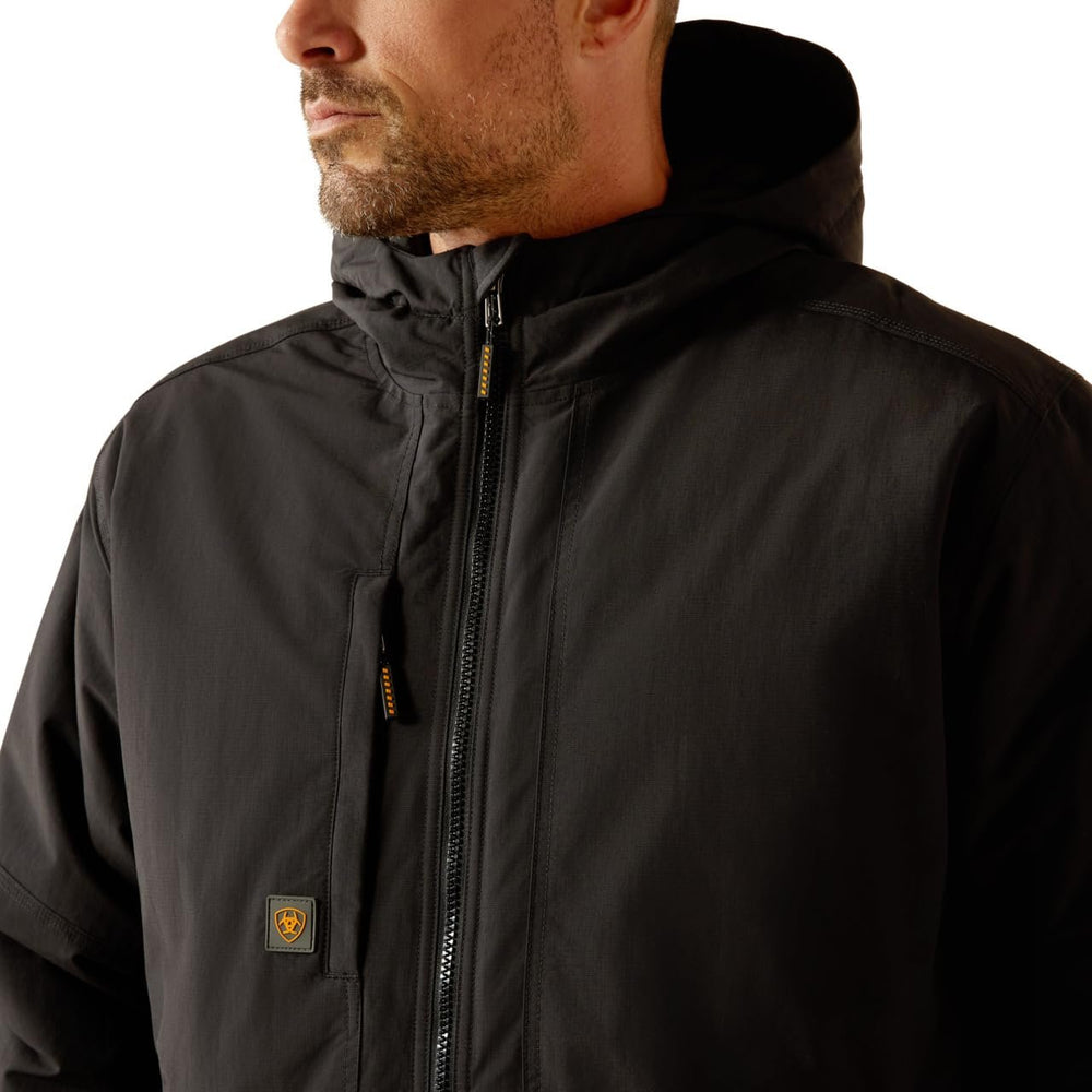 
                  
                    Zipped Up Ariat Men's Rebar Cordura Ripstop Insulated Jacket in Black
                  
                