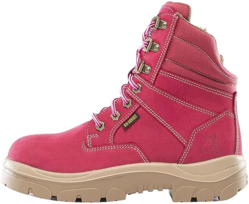 
                  
                    Side of Steel Blue Southern Cross Ladies Safety Boot in Pink
                  
                