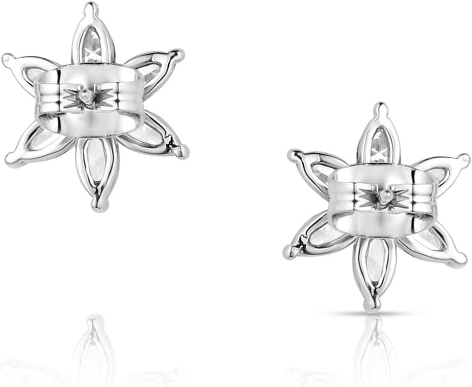 
                  
                    Back of Montana Silversmiths Women's Floral Cheer Crystal Earrings
                  
                