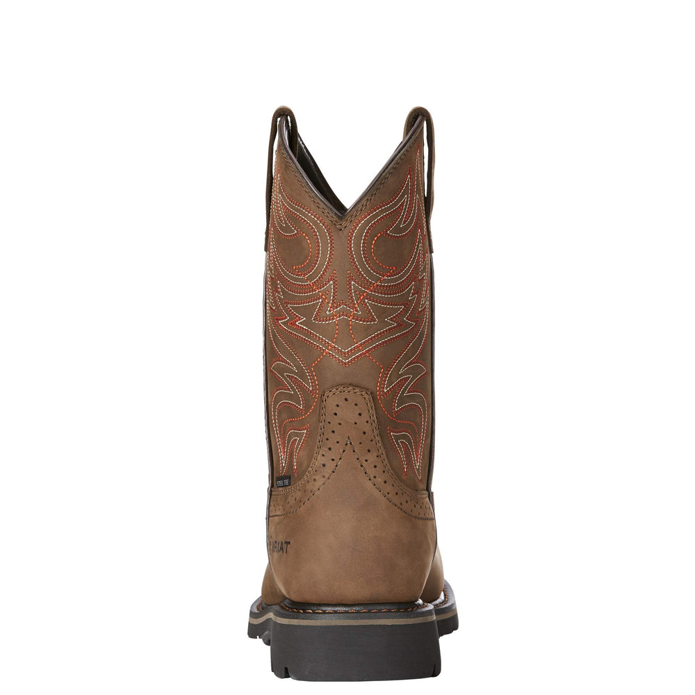 
                  
                    Back of Ariat Men's Sierra Delta Waterproof Steel Toe Work Boot
                  
                