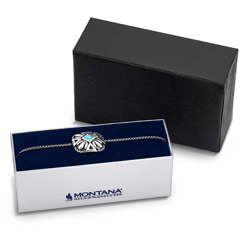 
                  
                    Montana Silversmiths Women's Desert Sage Turquoise Bracelet in Blue Padded Box
                  
                
