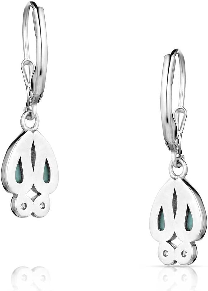 Back of Montana Silversmiths Kristy Titus Tracker's Trail Turquoise Earrings