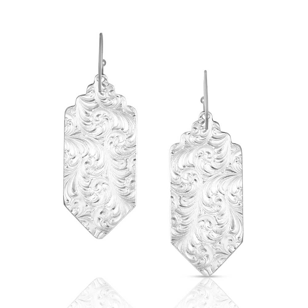Back of Montana Silversmiths Women's Southwestern Resilience American Made Earrings