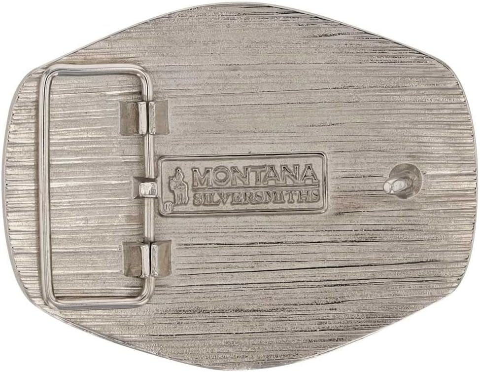 Back of Montana Silversmiths Ride The Storm Attitude Belt Buckle