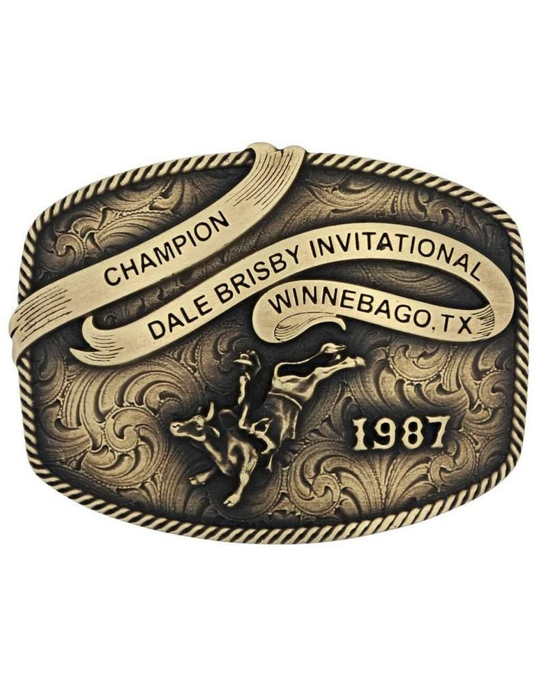 Montana Silversmith Men's Dale Brisby Champion Western Gold Belt Buckle 