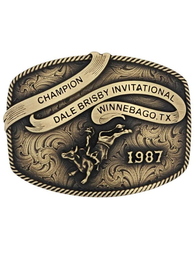 Montana Silversmith Men's Dale Brisby Champion Western Gold Belt Buckle 