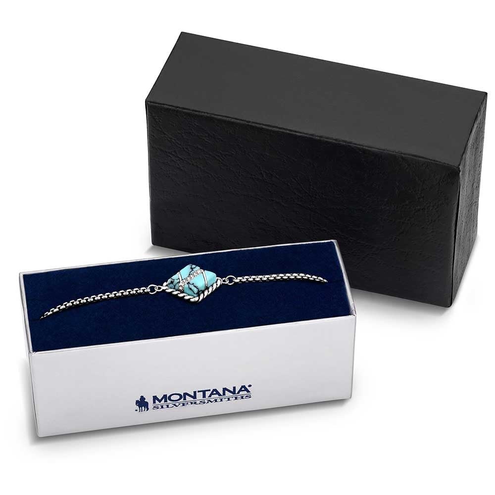 
                  
                    Montana Silversmiths Women's High Noon Cobblestone Turquoise Bracelet
                  
                