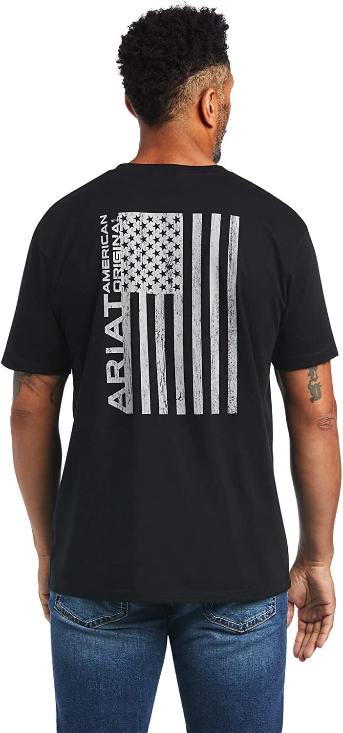 Back of Ariat Men's Graphic T-Shirt in Black