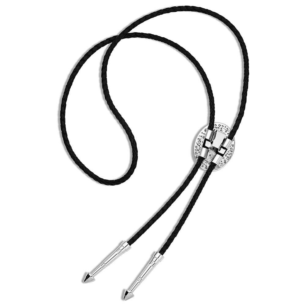 Back of Montana Silversmiths Onyx Sky Bolo Tie