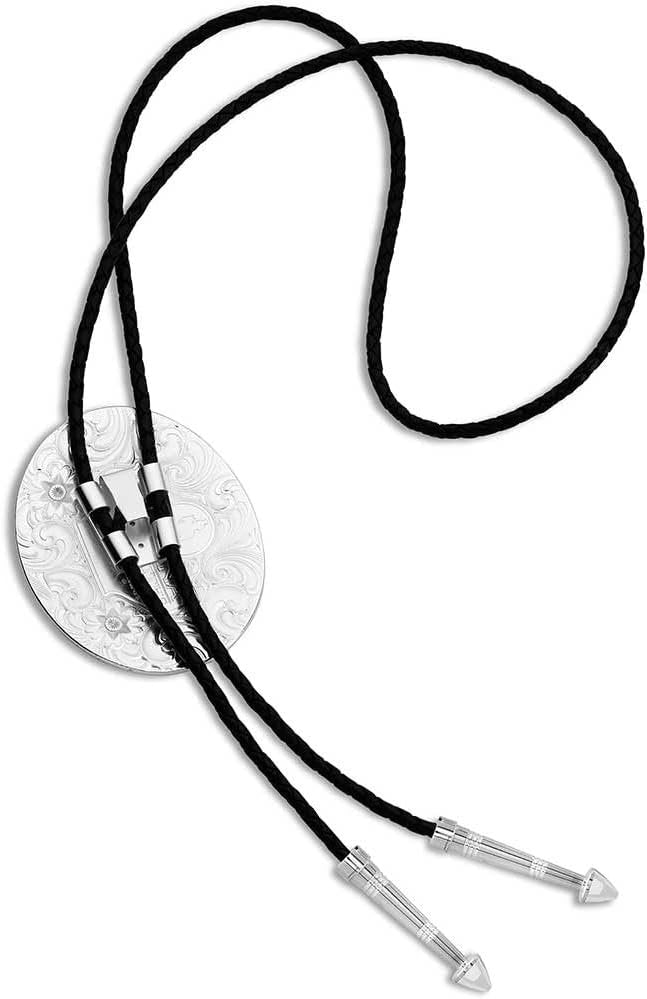 Back of Montana Silversmiths Extra Large Bolo Tie With Bull Rider