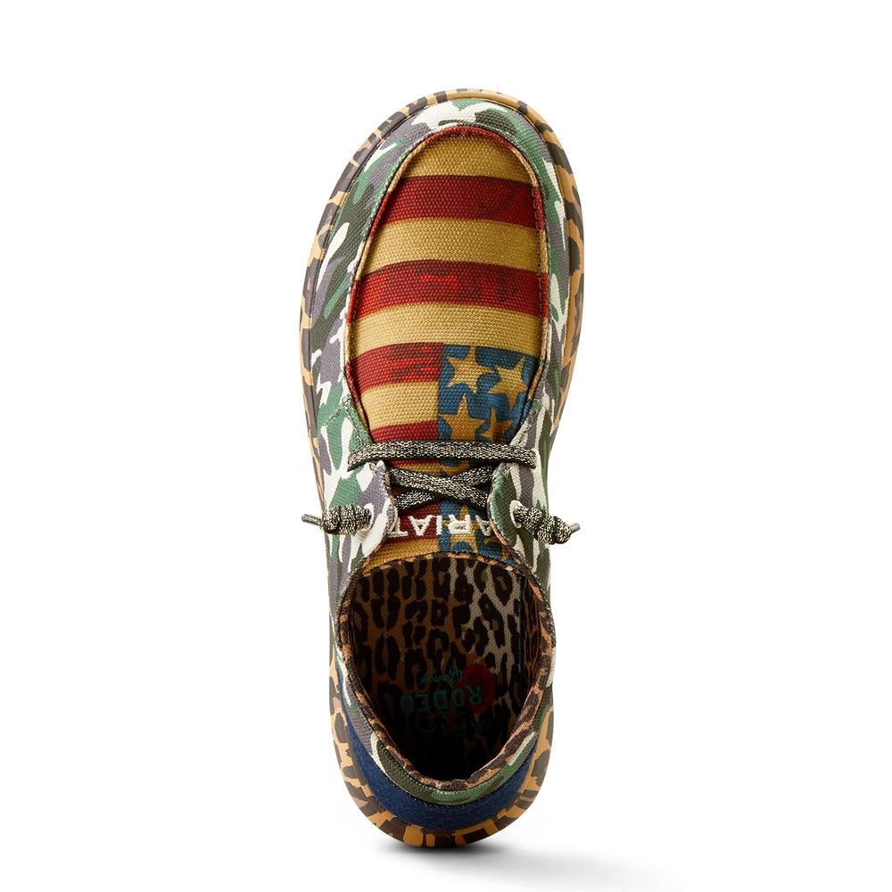 
                  
                    Top view of Ariat Women's Hilo Rodeo Quincy Shoe, Wild West USA
                  
                