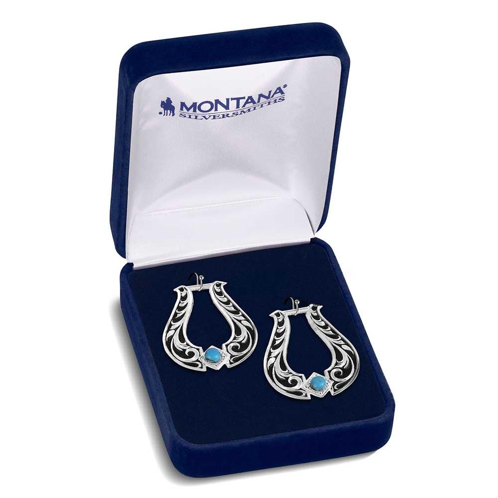 
                  
                    Montana Silversmiths Women's Callie's Turquoise Trail Earrings in gift box
                  
                