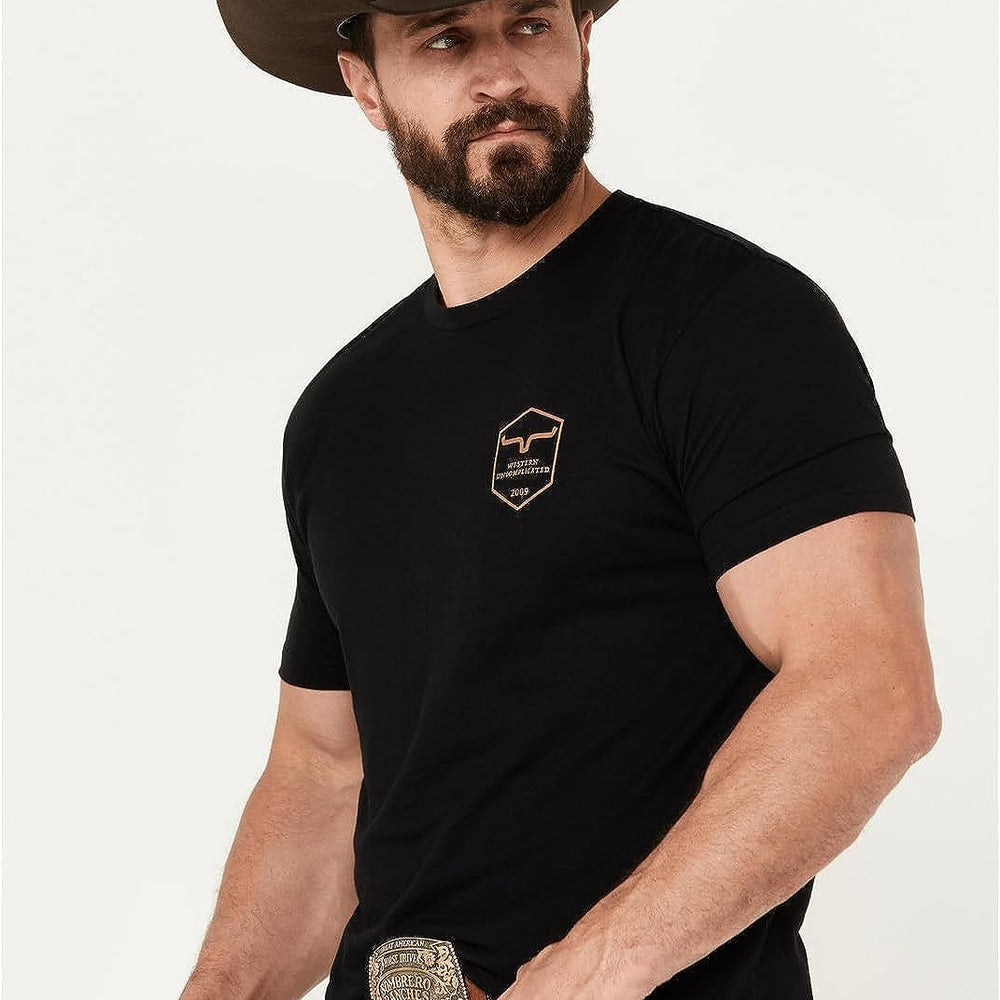 Kimes Ranch Men's Shielded Trucker T-Shirt in Black