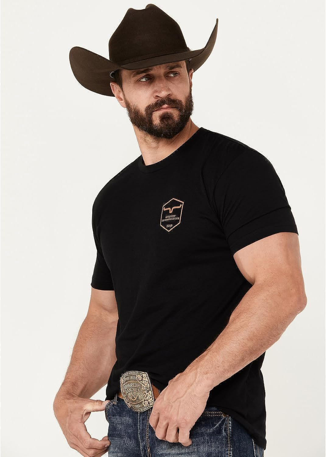 Kimes Ranch Men's Shielded Trucker T-Shirt in Black