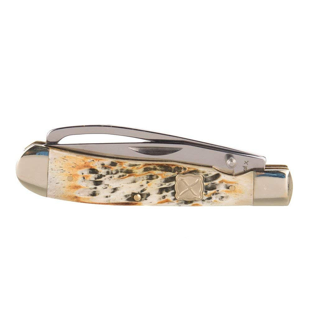 Closed Twisted X Natural Bone Farrier Knife With Hoof Pick